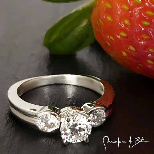 anillos de Compromiso  modelo 014