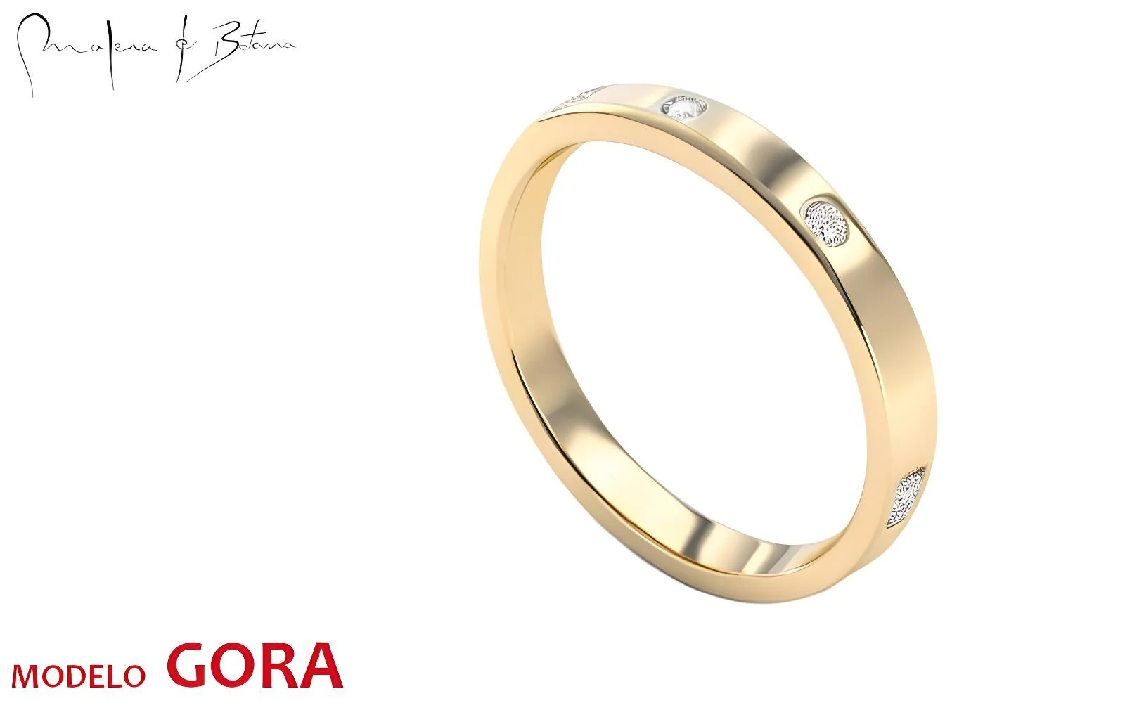 anillo  modelo gora