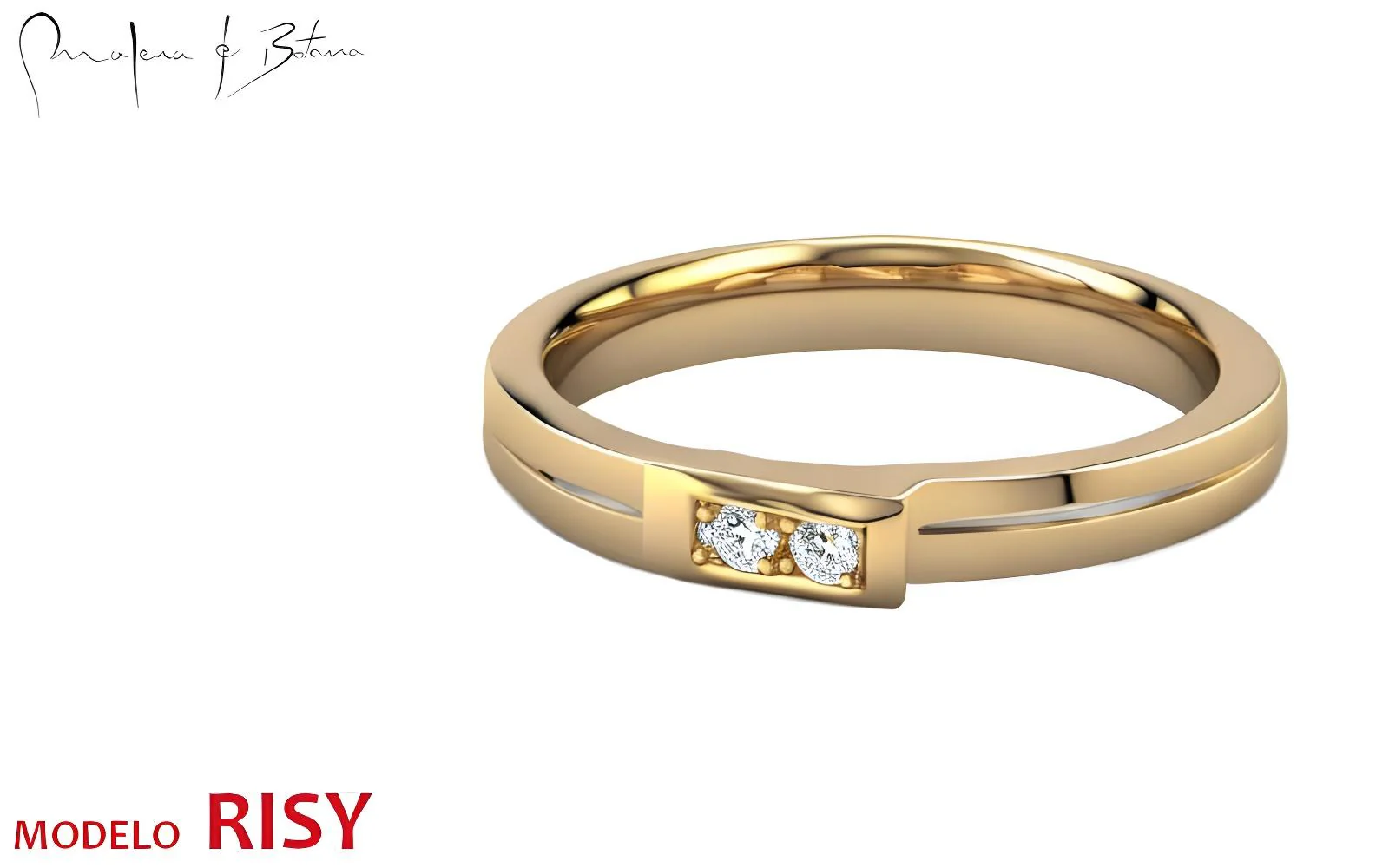 anillo  modelo risy