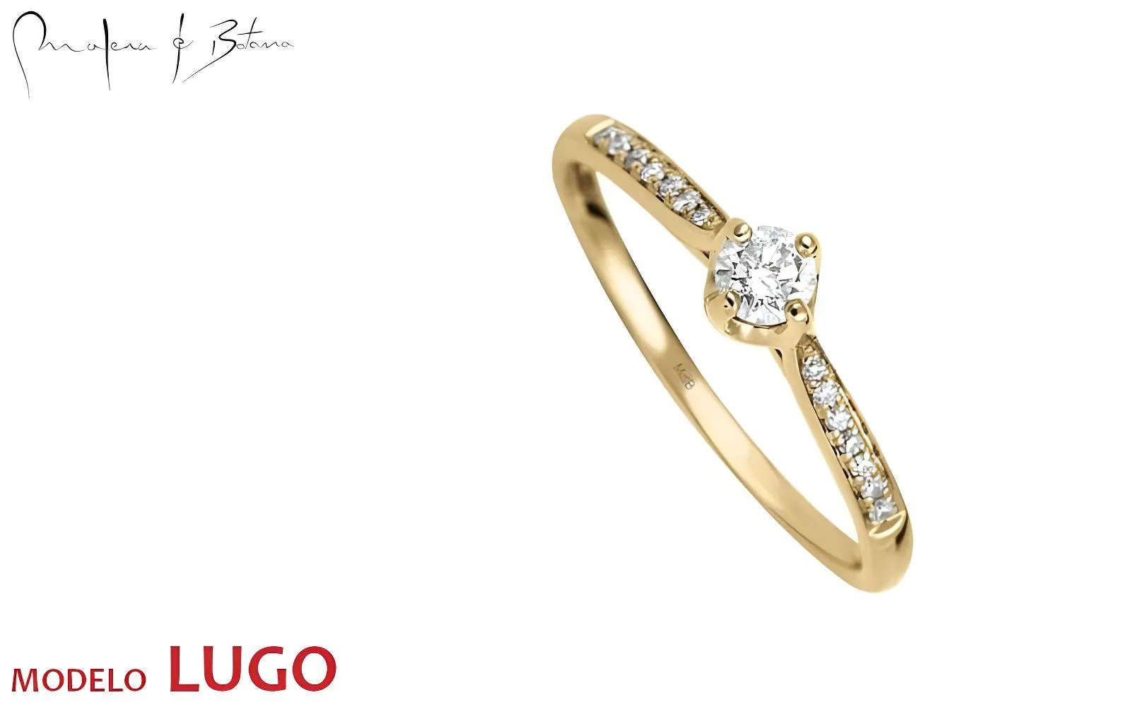Anillo de compromiso Modelo Lugo Oro Amarillo Quito
