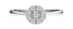 anillo solitario pave