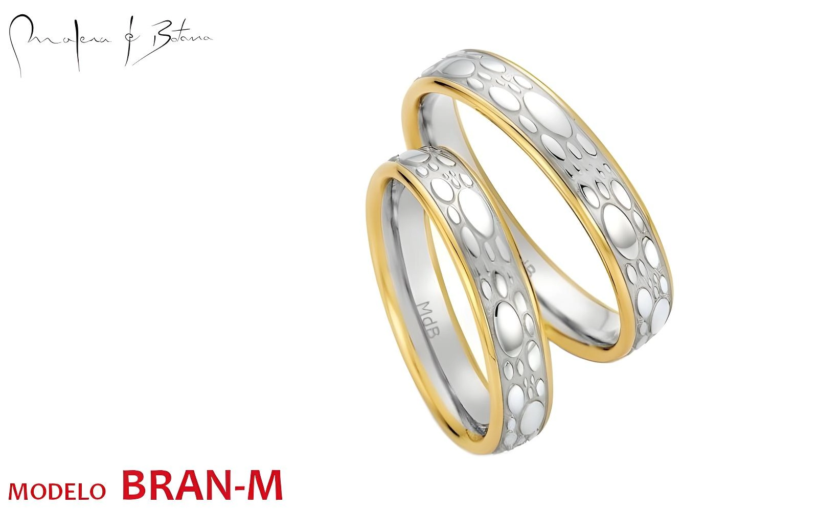 anillos de matrimonio  modelo bran-m