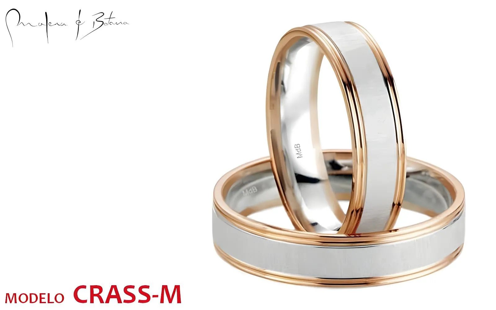 anillos de matrimonio  modelo crass-m