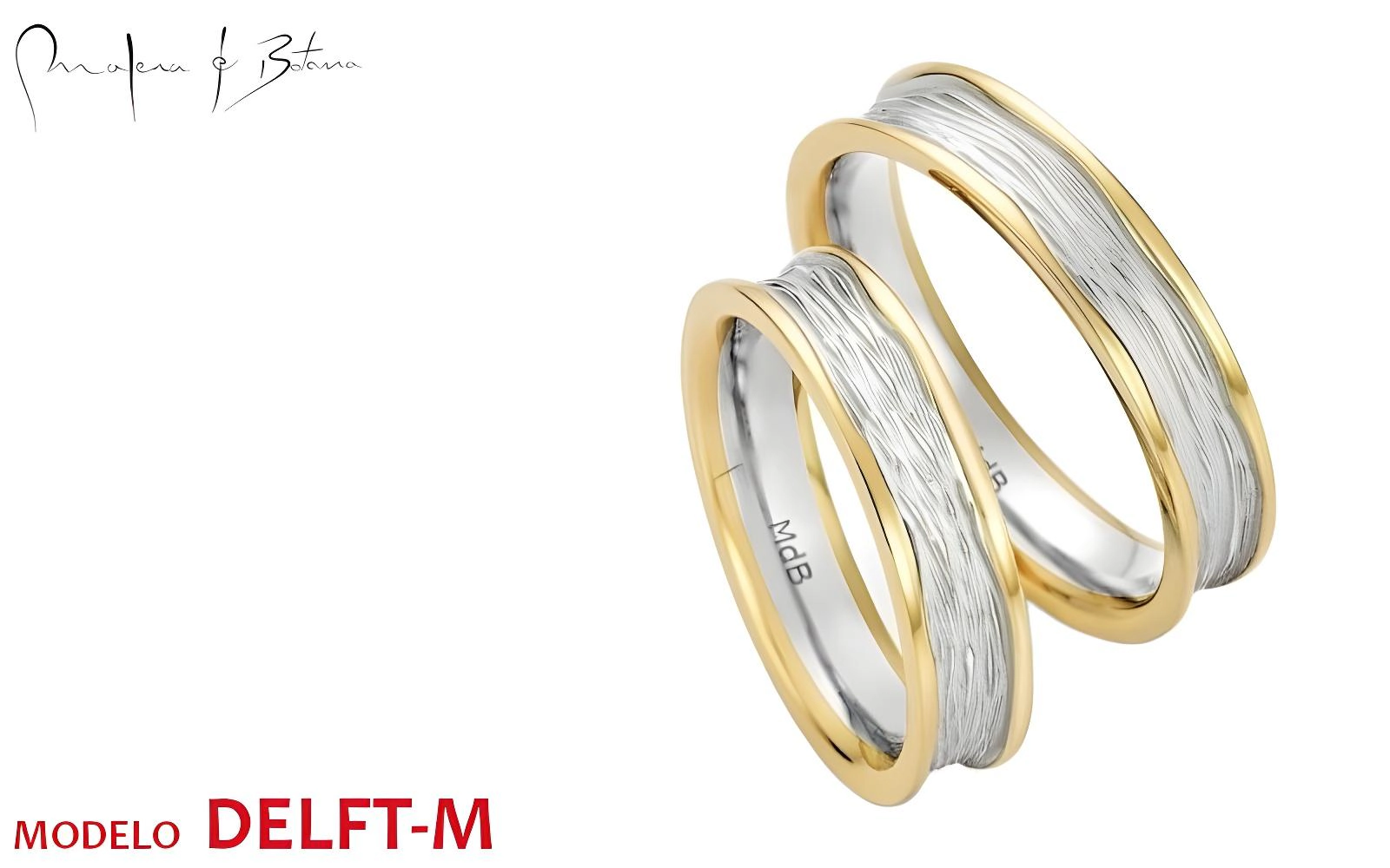 anillos de matrimonio  modelo delft-m