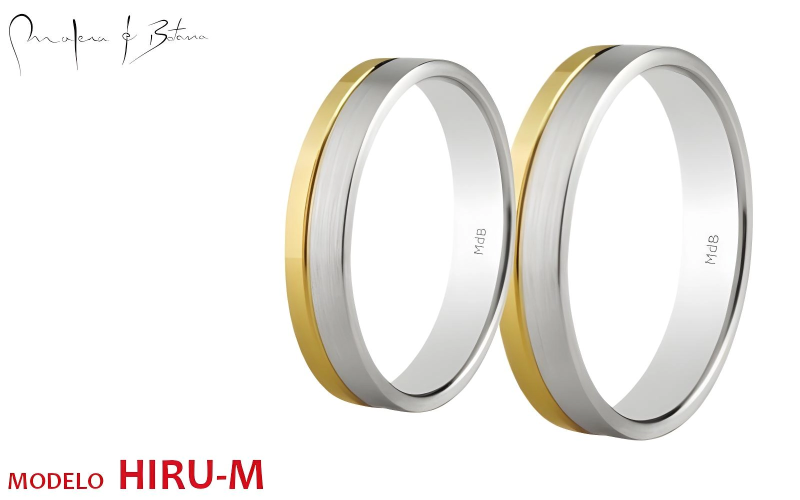 anillos de matrimonio  modelo hiru-m