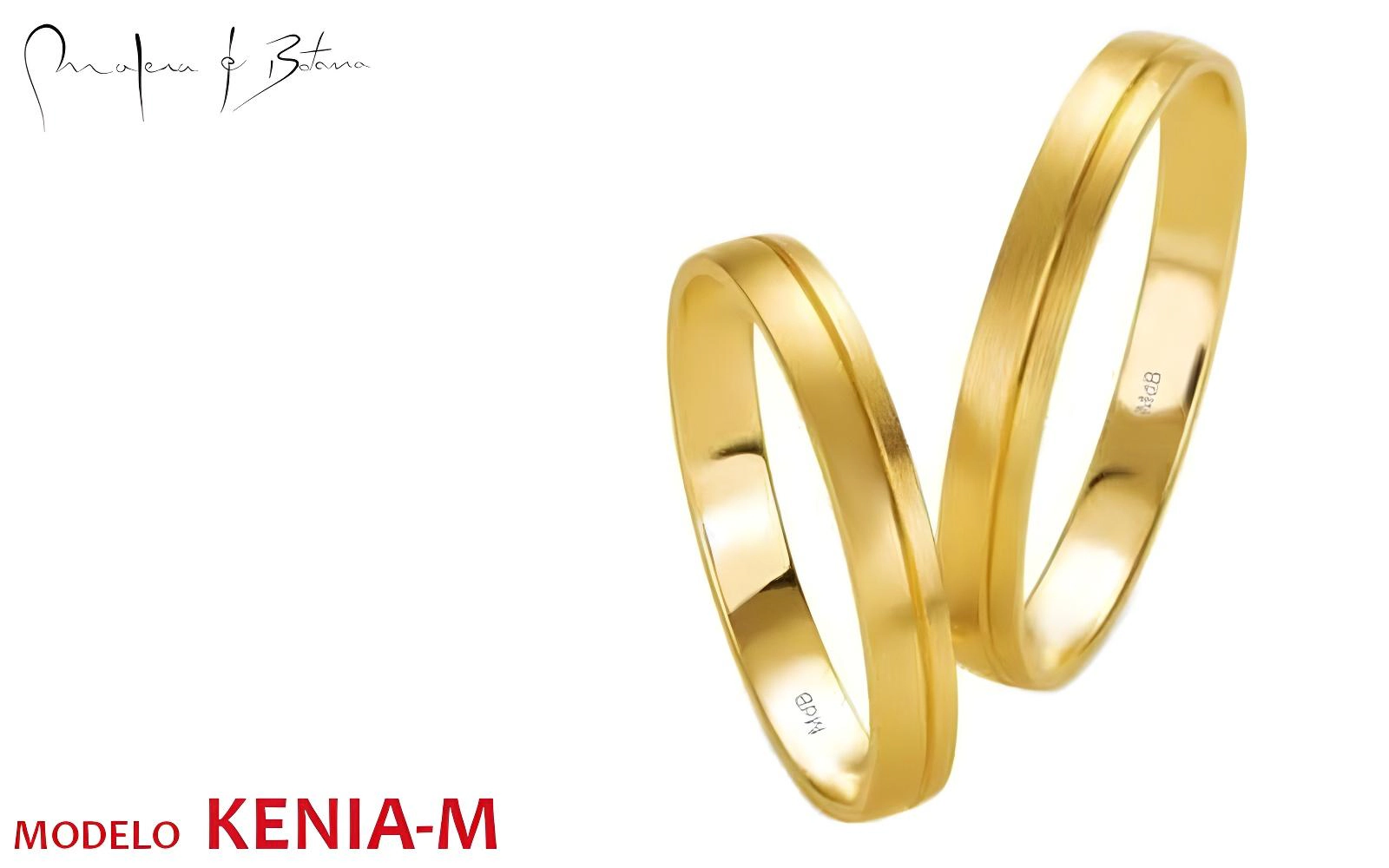 anillos de matrimonio  modelo kenia-m