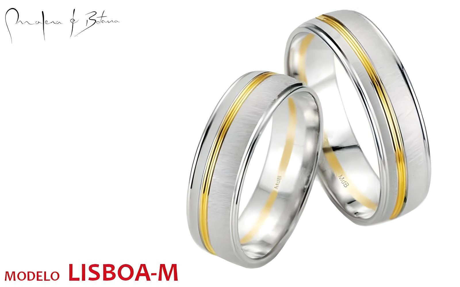 anillos de matrimonio  modelo lisboa-m