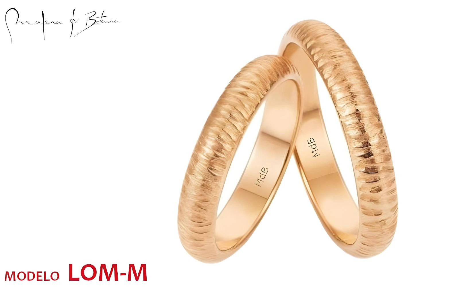 anillos de matrimonio  modelo lom-m