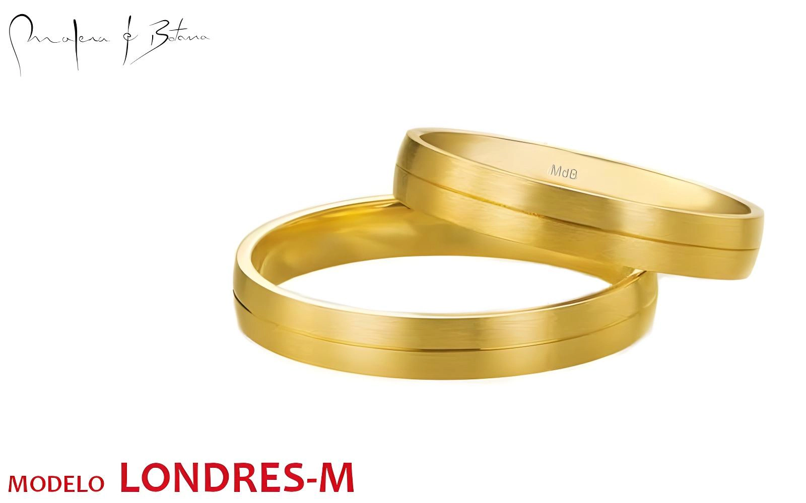 anillos de matrimonio  modelo londres-m