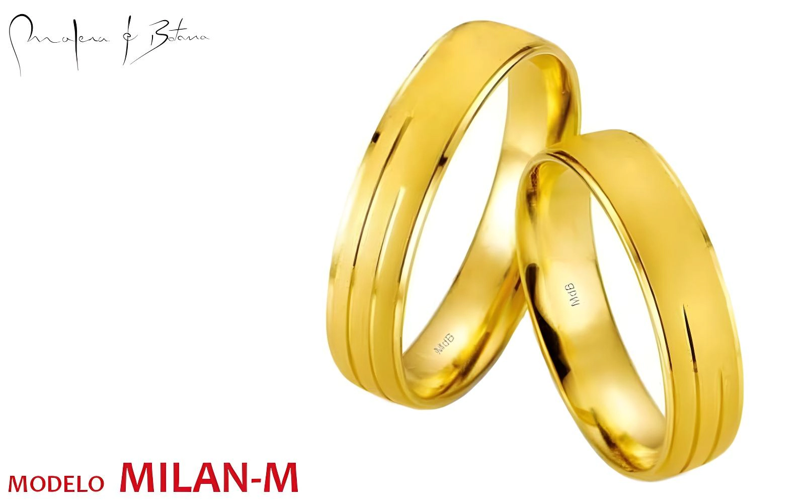 anillos de matrimonio  modelo milan-m