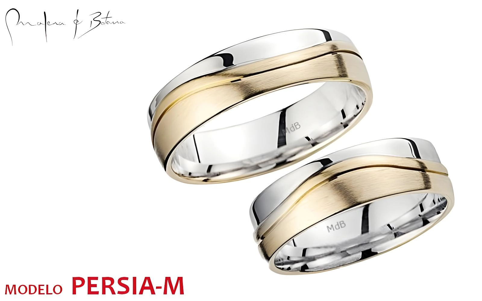anillos de matrimonio  modelo persia-m