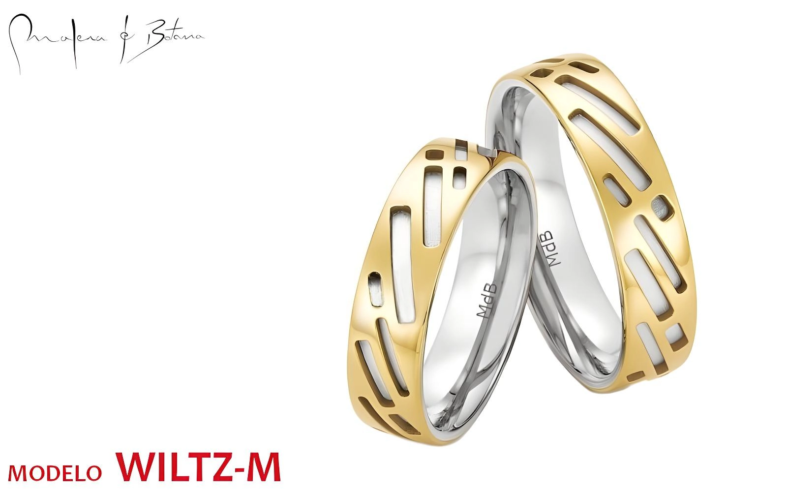anillos de matrimonio  modelo wiltz-m