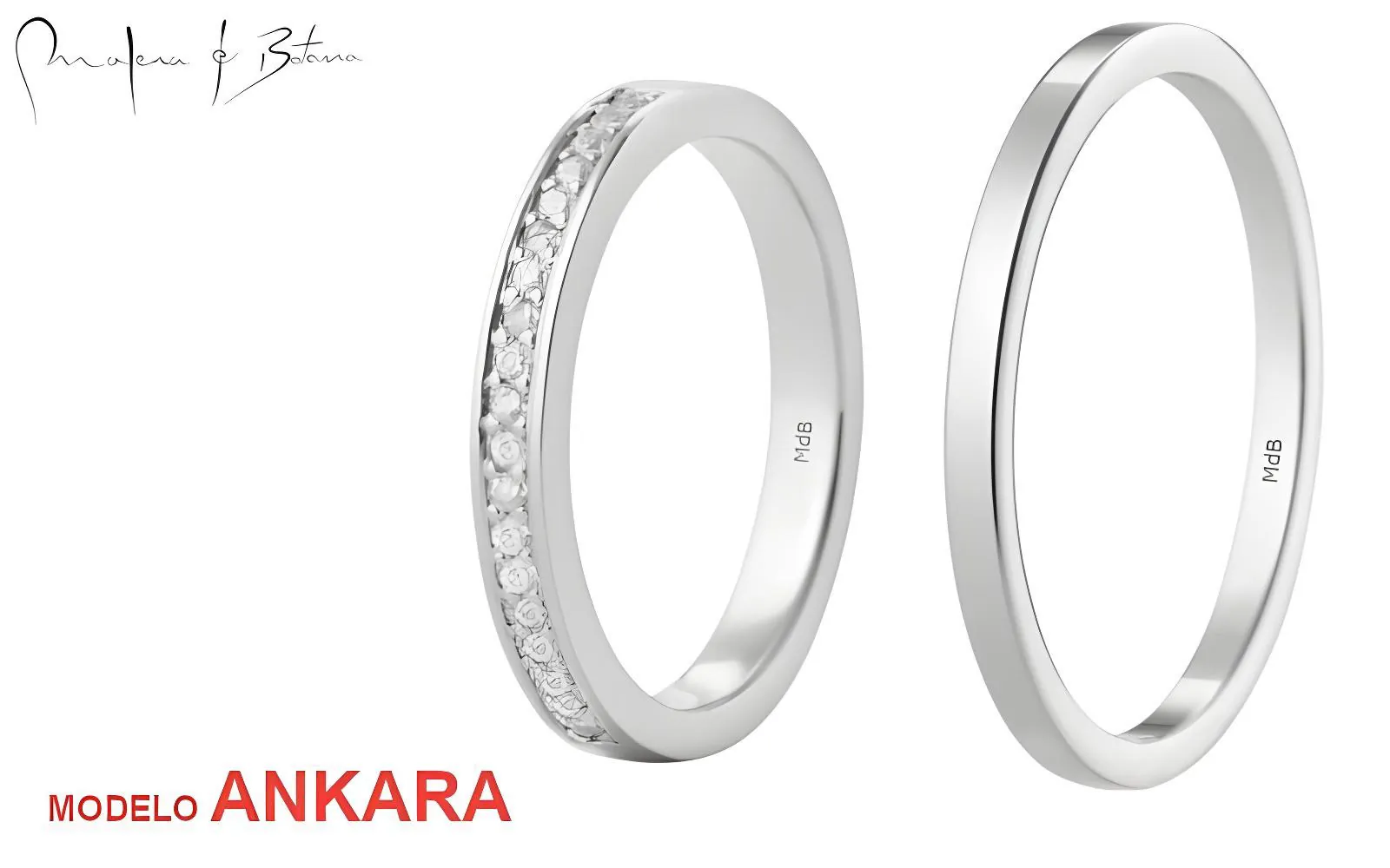 anillos de matrimonio  modelo ankara