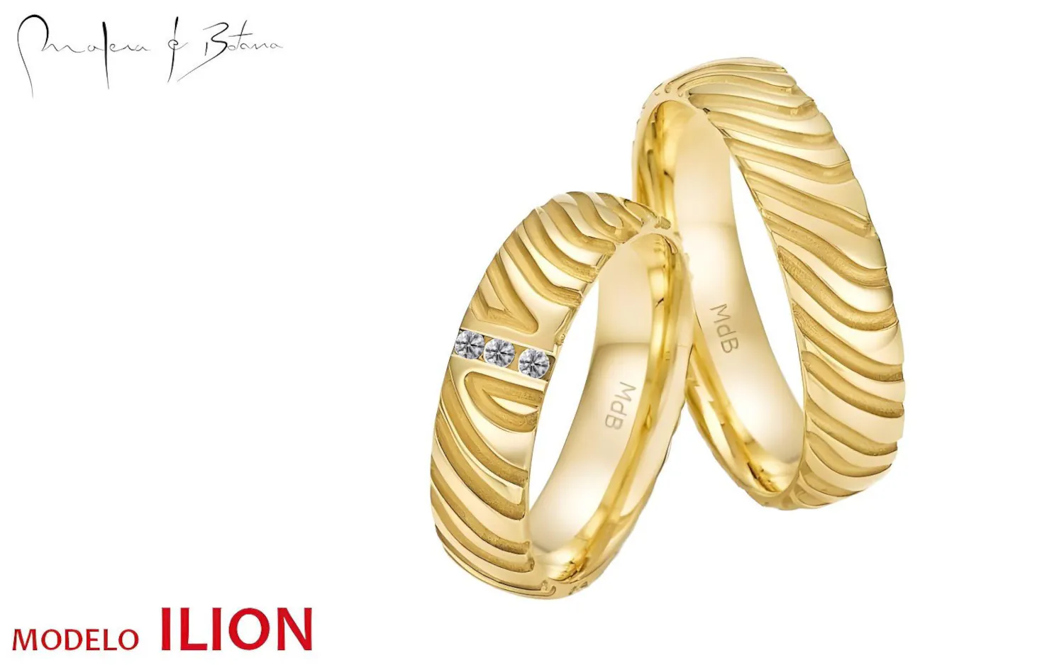 anillos de matrimonio  modelo ilion